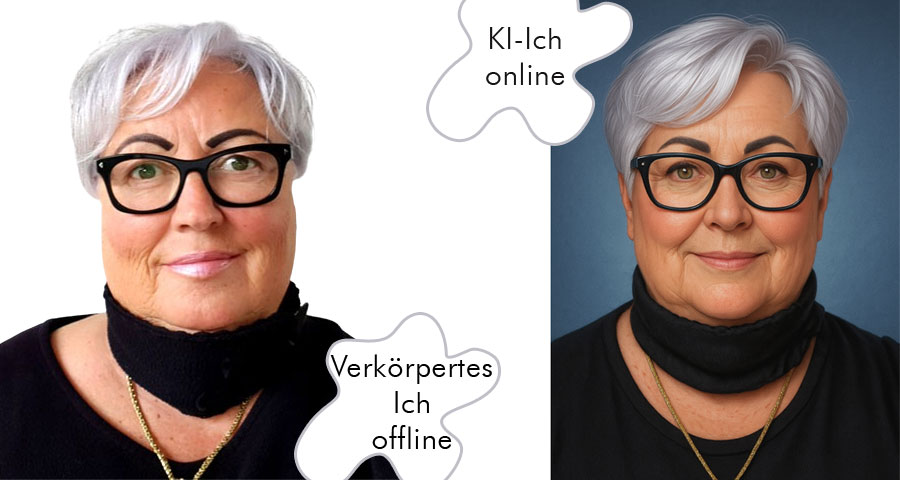 KI und Verkörperung 1 ich verkoerpert offline ki ich online